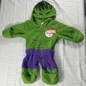 Cuddle Club Marvel The Hulk Baby One-Piece Size Newborn W Mitten Cuffs NWT